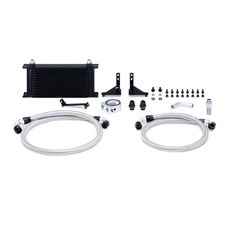 Mishimoto - Oil Cooler Kit - 14+ Ford Fiesta ST misMMOC-FIST-14 NON Thermostatic / Silver on Bleeding Tarmac 