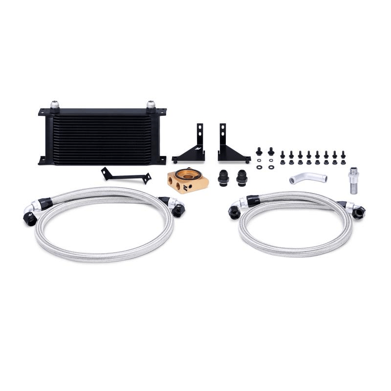 Mishimoto - Oil Cooler Kit - 14+ Ford Fiesta ST misMMOC-FIST-14 NON Thermostatic / Silver on Bleeding Tarmac 