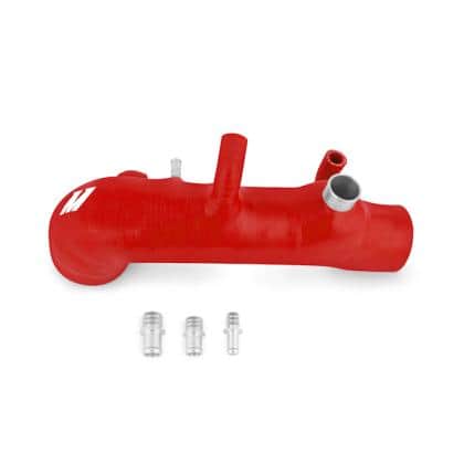 Mishimoto - Silicone Induction Hose - 02-07 Subaru WRX & 04-14 STI misMMHOSE-SUB-IHRD Red on Bleeding Tarmac 