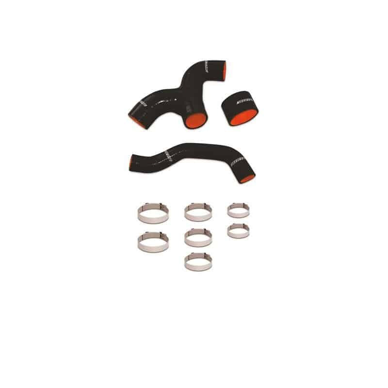 Mishimoto - Silicone Intercooler Hose - 02-05 Subaru WRX misMMHOSE-SUB-INTRD Red on Bleeding Tarmac 