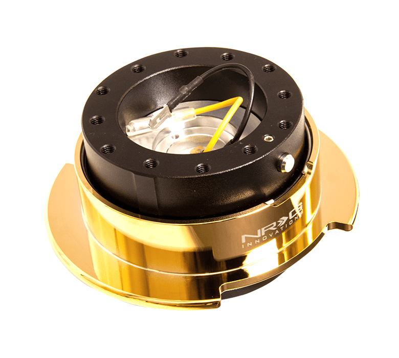 NRG Innovations - Quick Release Kit Gen 2.5 SRK-250SL-MC / SPECIAL ORDER Silver w/ Neochrome ring on Bleeding Tarmac 