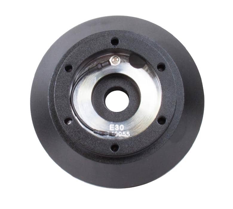 NRG Innovations - Short Hub Adapter - BMW E30 SRK-E30H Black on Bleeding Tarmac 