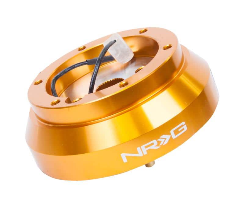 NRG Innovations - Short Hub Adapter - Nissan 240SX S13 S14 SRK-140H-RG Rose Gold on Bleeding Tarmac 
