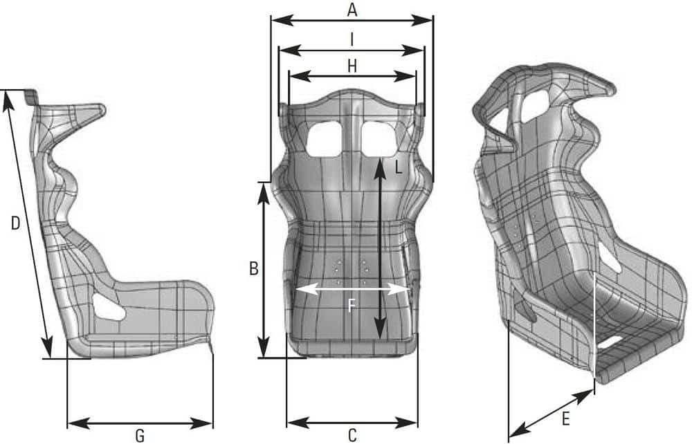 OMP - TRS-E Tubular Steel Frame Seat HA741E Default Title on Bleeding Tarmac 