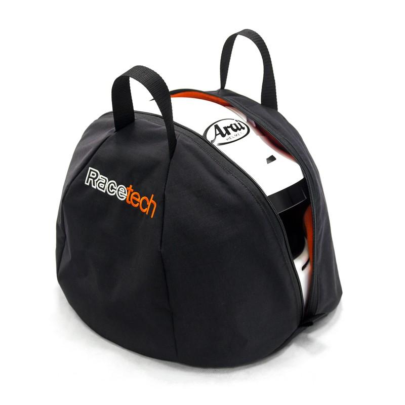 Racetech - Helmet Bag RTHELMBAG Black/Orange on Bleeding Tarmac 