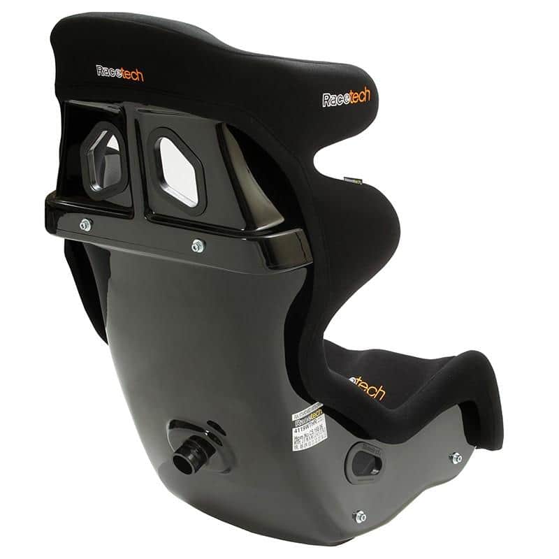 Racetech - RT4119HR Racing Seat - Wide & Wide and Tall RT4119WTHR/RTB1009M/RTB3115B/RTB2005C44 Wide and Tall (+$100.00) + Alloy Side Mounts (+$140.00) / Adjustable Alloy Back Mount (+$109.00) / 44mm (+$140.00) on Bleeding Tarmac 