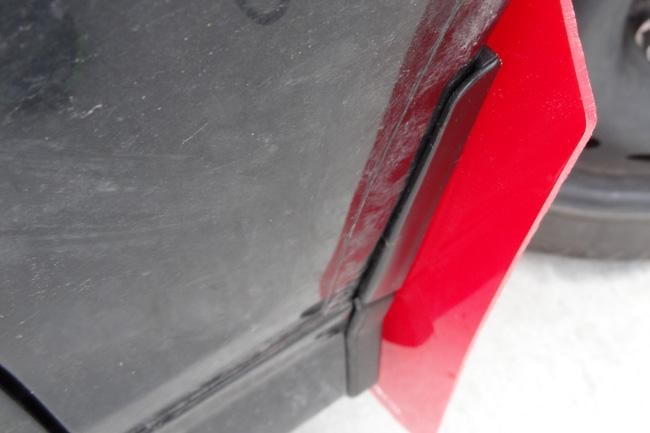 Rally Armor Mud Flaps - Ford USDM Fiesta ST ralMF29-UR-RD/WH Red / White on Bleeding Tarmac 