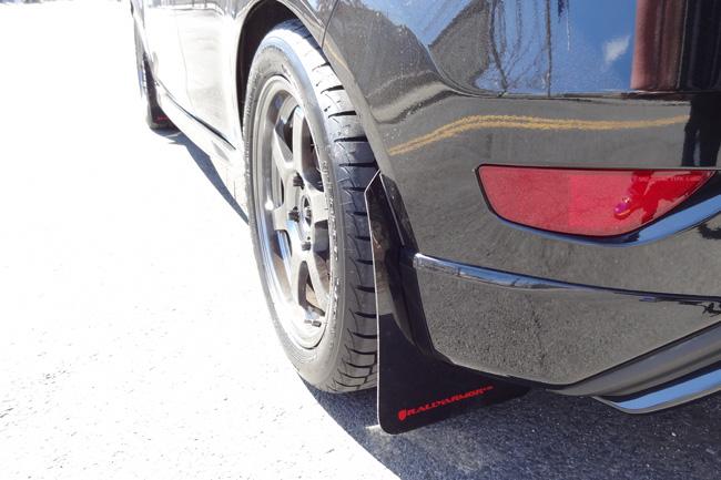 Rally Armor Mud Flaps - Ford USDM Fiesta ST ralMF29-UR-RD/WH Red / White on Bleeding Tarmac 