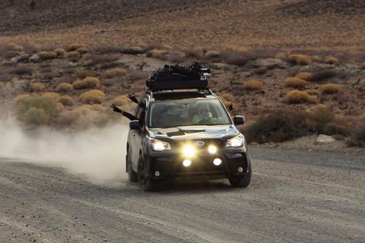 Rally Innovations - Rally Light Bar - Subaru Forester 2.5i/XT 2014-2018 SU-SJA-RLB-01 Textured Black / No Lights / -- on Bleeding Tarmac 