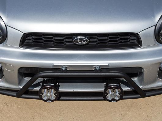Rally Innovations - Rally Light Bar - Subaru Impreza 2.5RS/WRX 2002-2003 SU-GDA-RLB-01 Textured Black / No Lights / -- on Bleeding Tarmac 