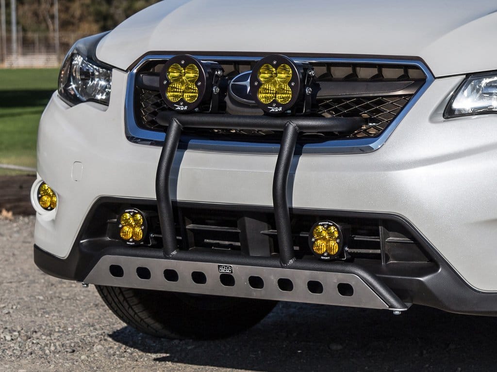 Rally Innovations - Ultimate Light Bar - Subaru Crosstrek 2013-2015 SU-GPA-ULB-01 Textured Black / No Lights / -- on Bleeding Tarmac 