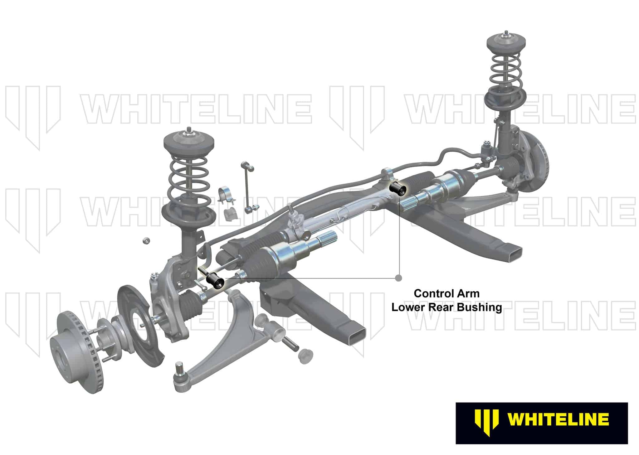 Whiteline - Front Control Arm - Lower Inner Rear Bushing - 02-07 Subaru WRX / Impreza / STi WLKCA359M Default Title on Bleeding Tarmac 
