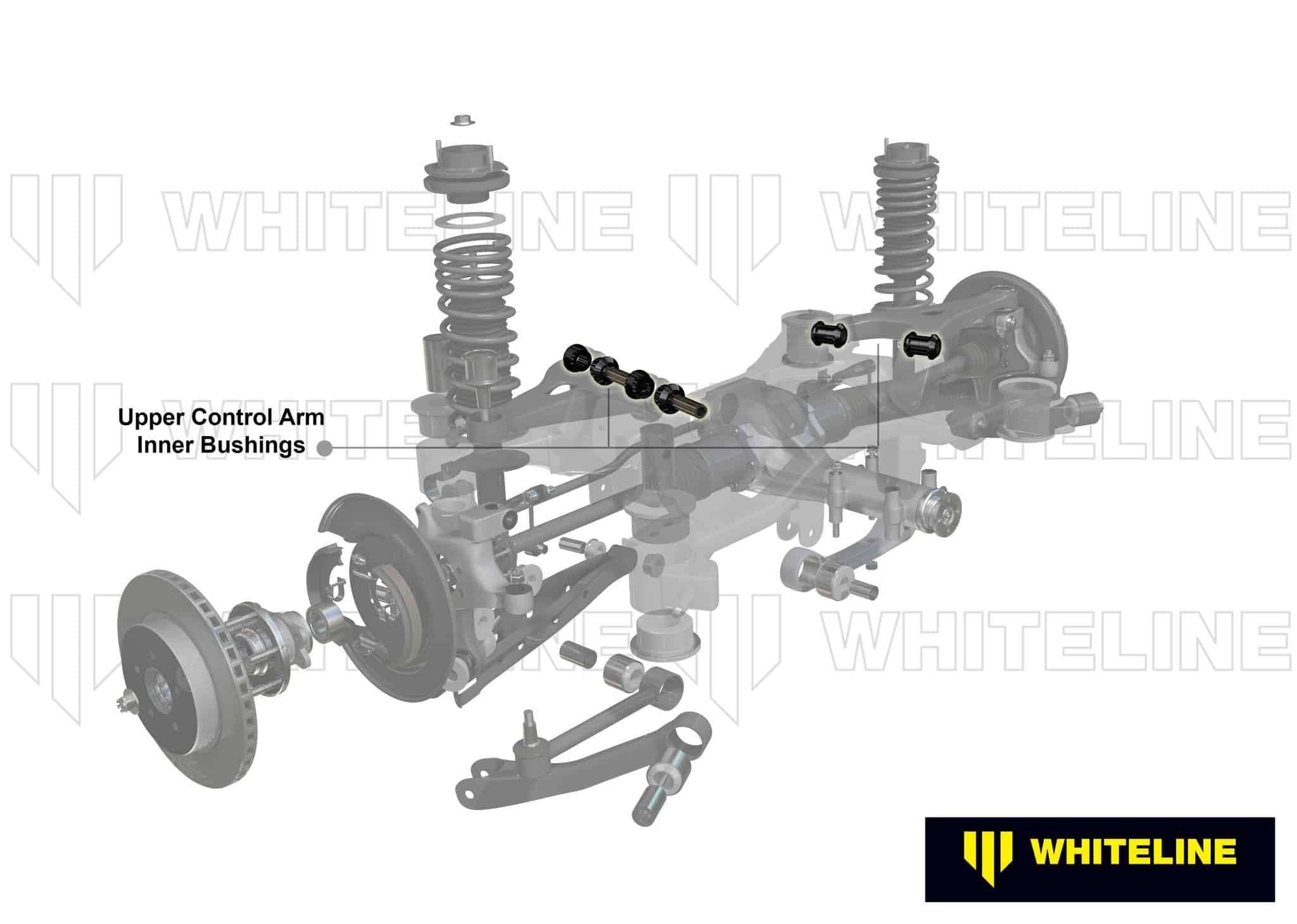 Whiteline - Rear Control Arm - Upper Front Inner Bushing - 03-06 Mitsubishi Lancer Evo 8/9 WLW0590 Default Title on Bleeding Tarmac 