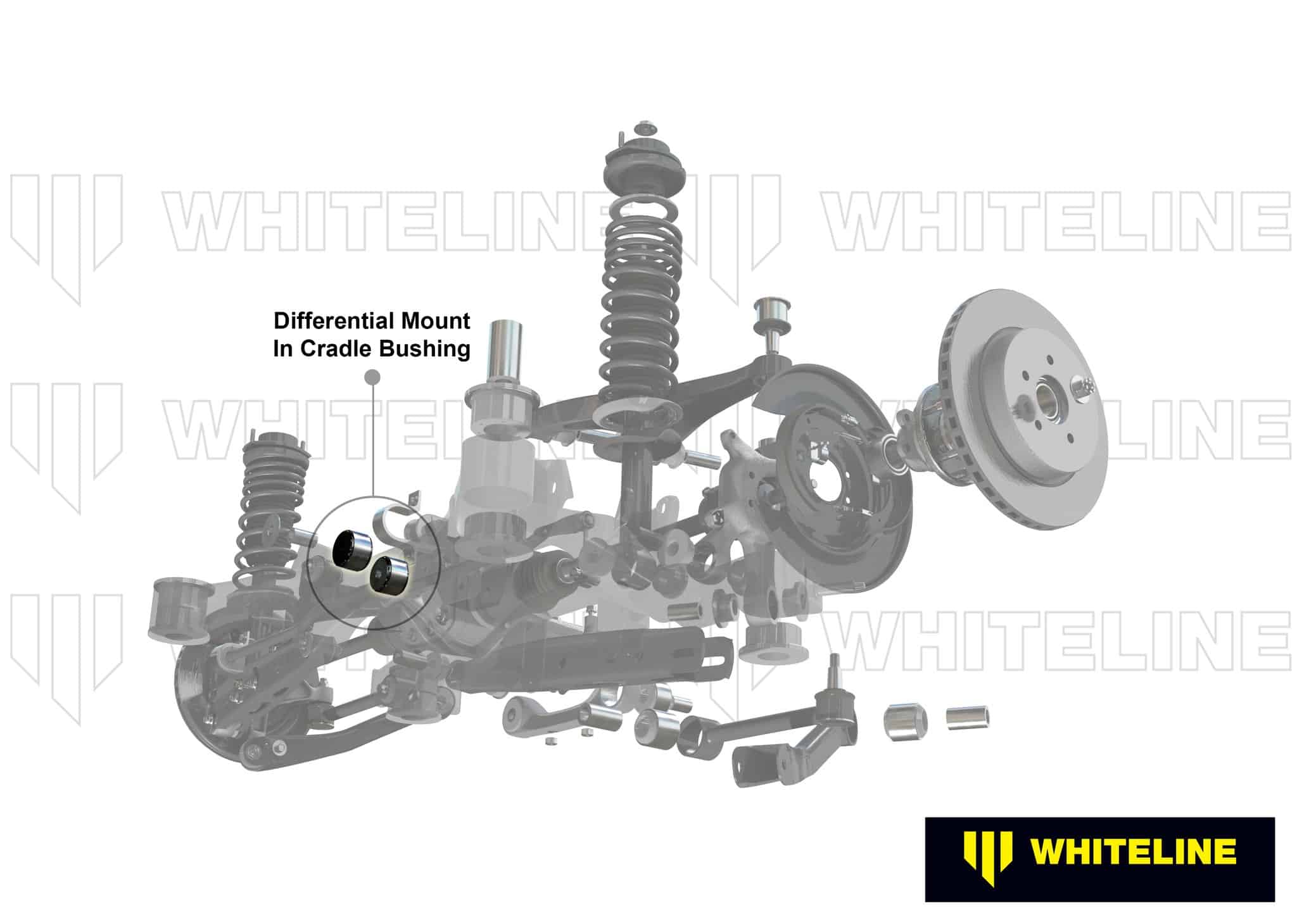 Whiteline - Rear Differential Mount Bushing inserts 13-21 Subaru BRZ / FRS / 86 WLKDT925 Default Title on Bleeding Tarmac 