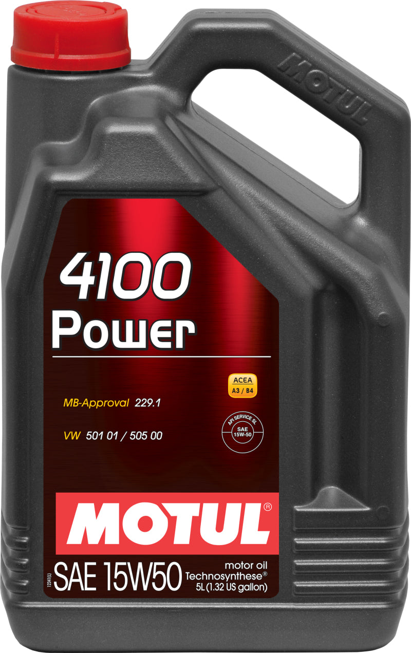 Motul 100273  5L Engine Oil 4100 POWER 15W50 on Bleeding Tarmac