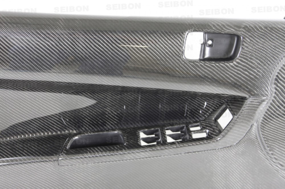 SEIBON DP0809MITEVOX-F Carbon Fiber Front Door Panels - 2008-2013 Mitsubishi Lancer / EVO X on Bleeding Tarmac