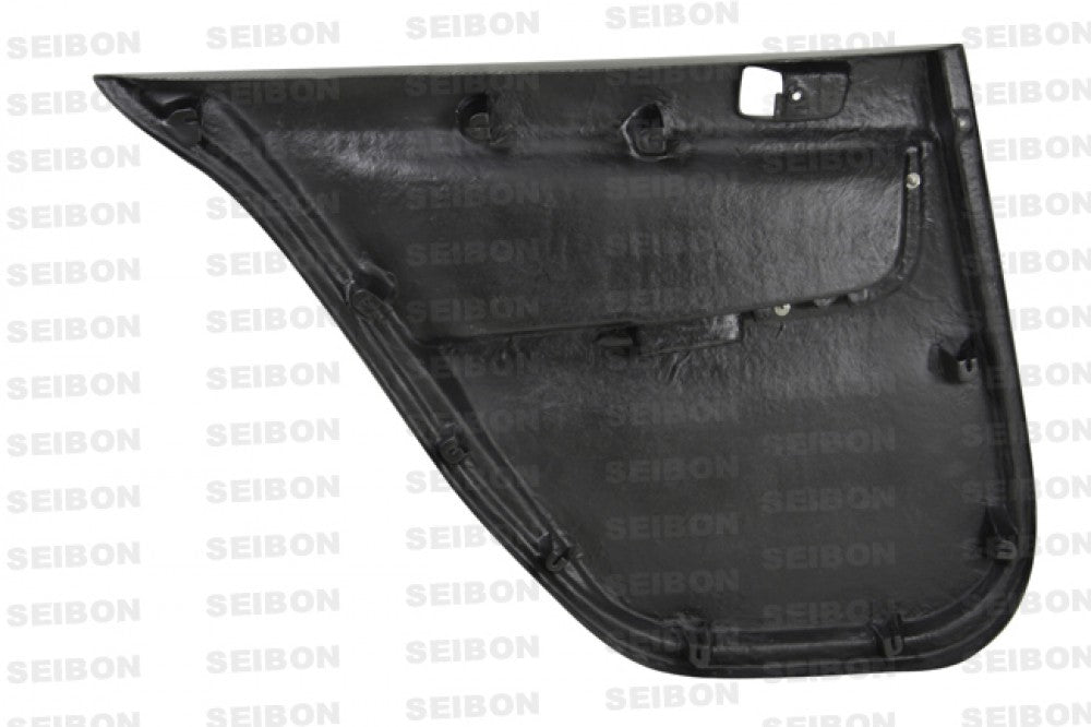 SEIBON DP0809MITEVOX-R Carbon Fiber Rear Door Panels - 2008-2013 Mitsubishi Lancer / EVO X on Bleeding Tarmac
