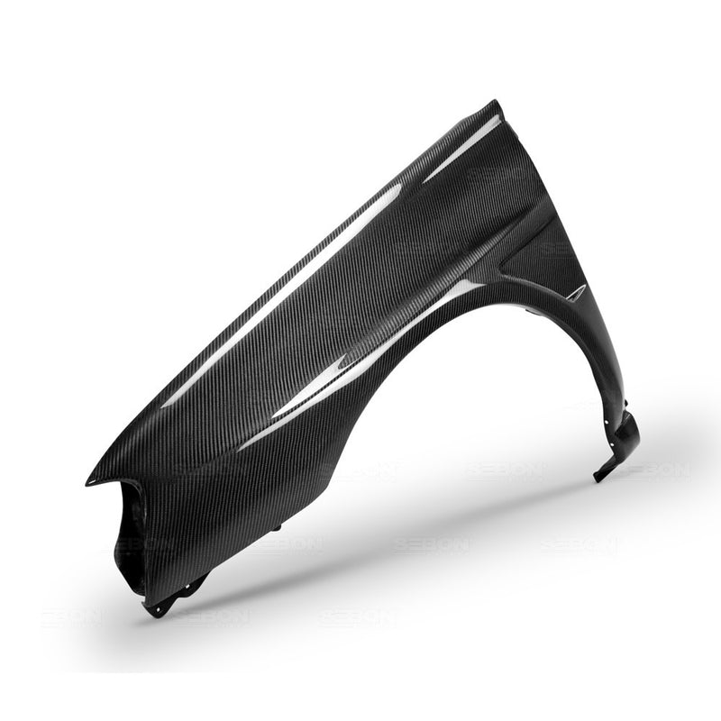 SEIBON FF0405SBIMP Carbon Fiber Wide Fenders - 2004-2005 Subaru Impreza / WRX / STi Sedan on Bleeding Tarmac