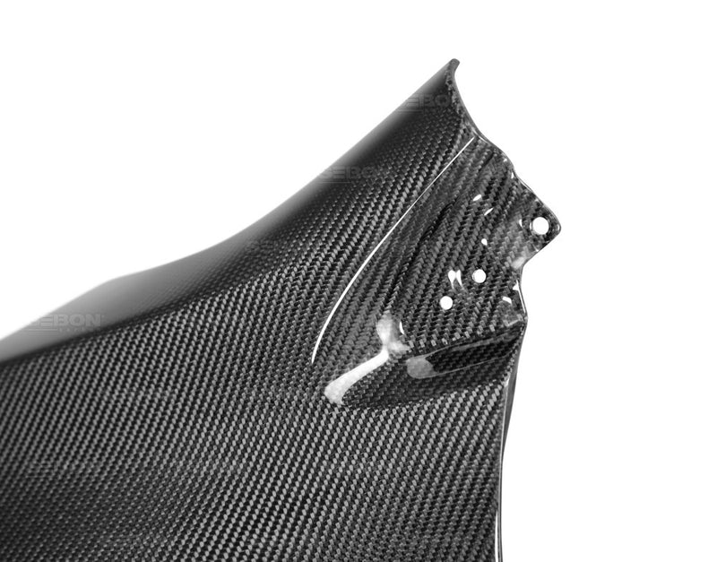 SEIBON FF15SBIMP OEM-Style Carbon Fiber Fenders - 2015-2021 Subaru WRX / STi on Bleeding Tarmac