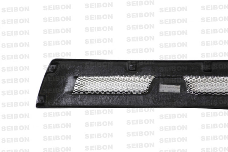 SEIBON FG0809MITEVOX-S S-Style Carbon Fiber Front Grille - 2008-2015 Mitsubishi Lancer EVO X on Bleeding Tarmac
