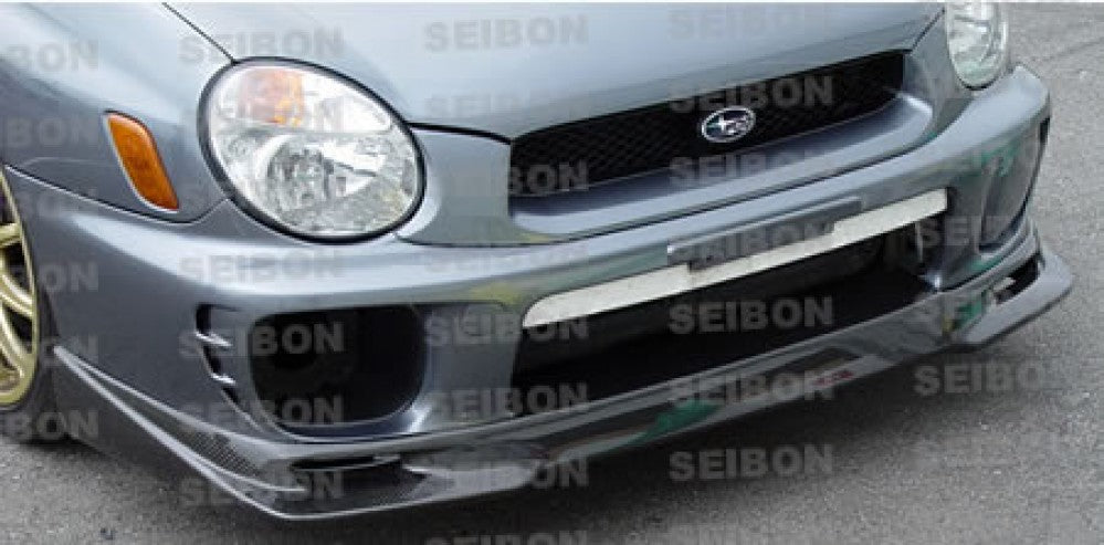 SEIBON FL0203SBIMP-GD GD-Style Carbon Fiber Front Lip - 2002-2003 Subaru Impreza / WRX on Bleeding Tarmac