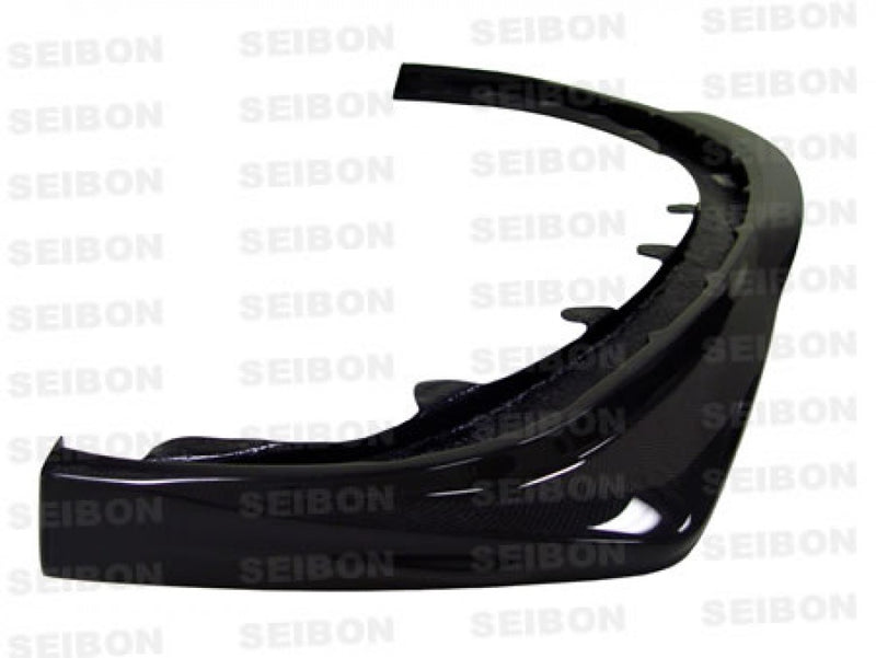 SEIBON FL0305MITEVO8-VR VR-Style Carbon Fiber Front Lips - 2003-2005 Mitsubishi Lancer EVO VIII on Bleeding Tarmac