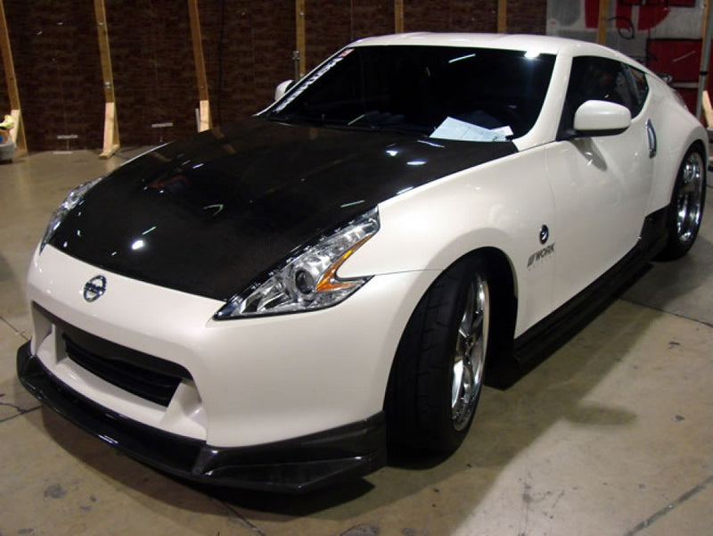 SEIBON - SR-Style Carbon Fiber Front Lip - 2009-2012 Nissan 370Z