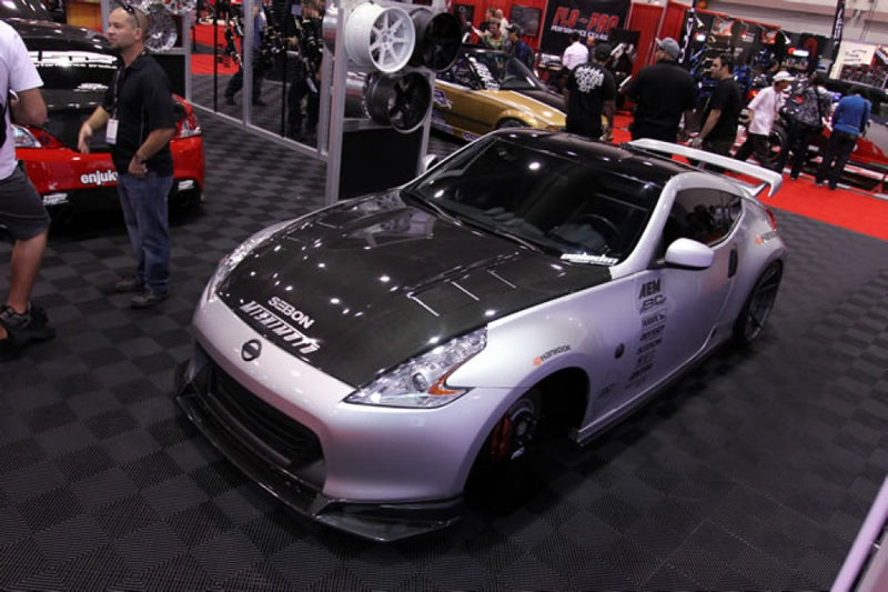 SEIBON - SR-Style Carbon Fiber Front Lip - 2009-2012 Nissan 370Z