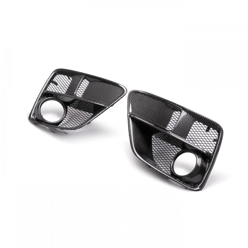 SEIBON FLS15SBIMP Carbon Fiber Fog Light Surround - 2015-2017 Subaru WRX / STi on Bleeding Tarmac