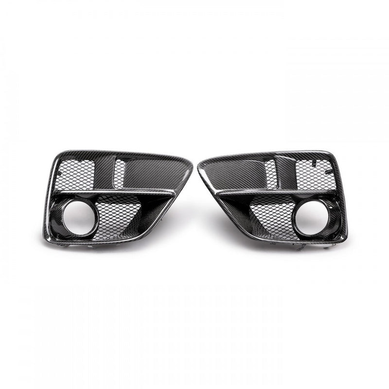 SEIBON FLS15SBIMP Carbon Fiber Fog Light Surround - 2015-2017 Subaru WRX / STi on Bleeding Tarmac