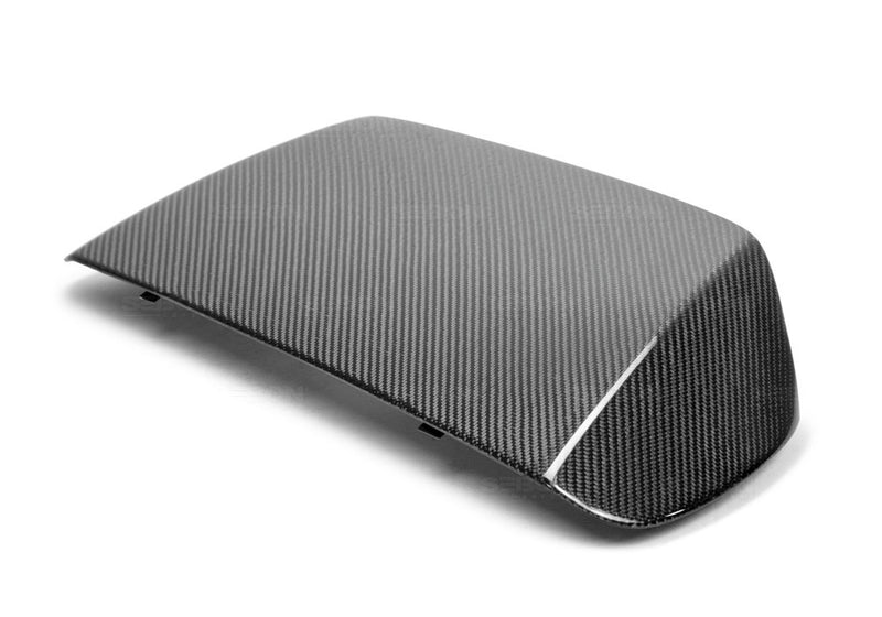 SEIBON HDS0809SBIMP-STI STI-Style Carbon Fiber Hood Scoop - 2008-2014 Subaru WRX / STi on Bleeding Tarmac
