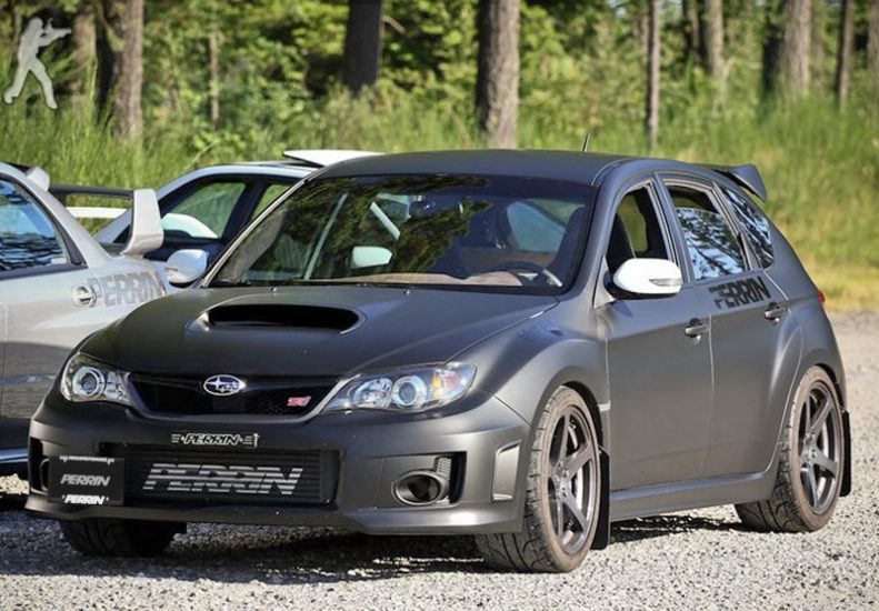 Perrin Performance PSP-BDY-201 License Plate Relocation Kit - 08-14 Subaru WRX & STi on Bleeding Tarmac