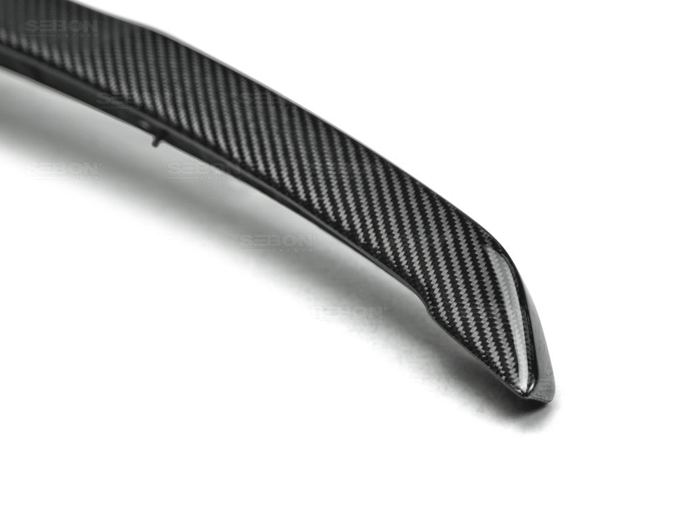 SEIBON RS15SBIMP-OE OEM-Style Carbon Fiber Rear Spoiler - 2015-2021 Subaru WRX / STi on Bleeding Tarmac