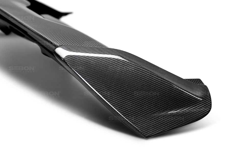 SEIBON RS16FDFO Carbon Fiber Rear Spoiler - 2015-2018 Ford Focus Hatchback - Third light NOT included on Bleeding Tarmac