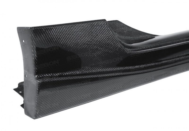 SEIBON SS0910NS370-NS NS-Style Carbon Fiber Side Skirts - 2009-2020 Nissan 370Z on Bleeding Tarmac