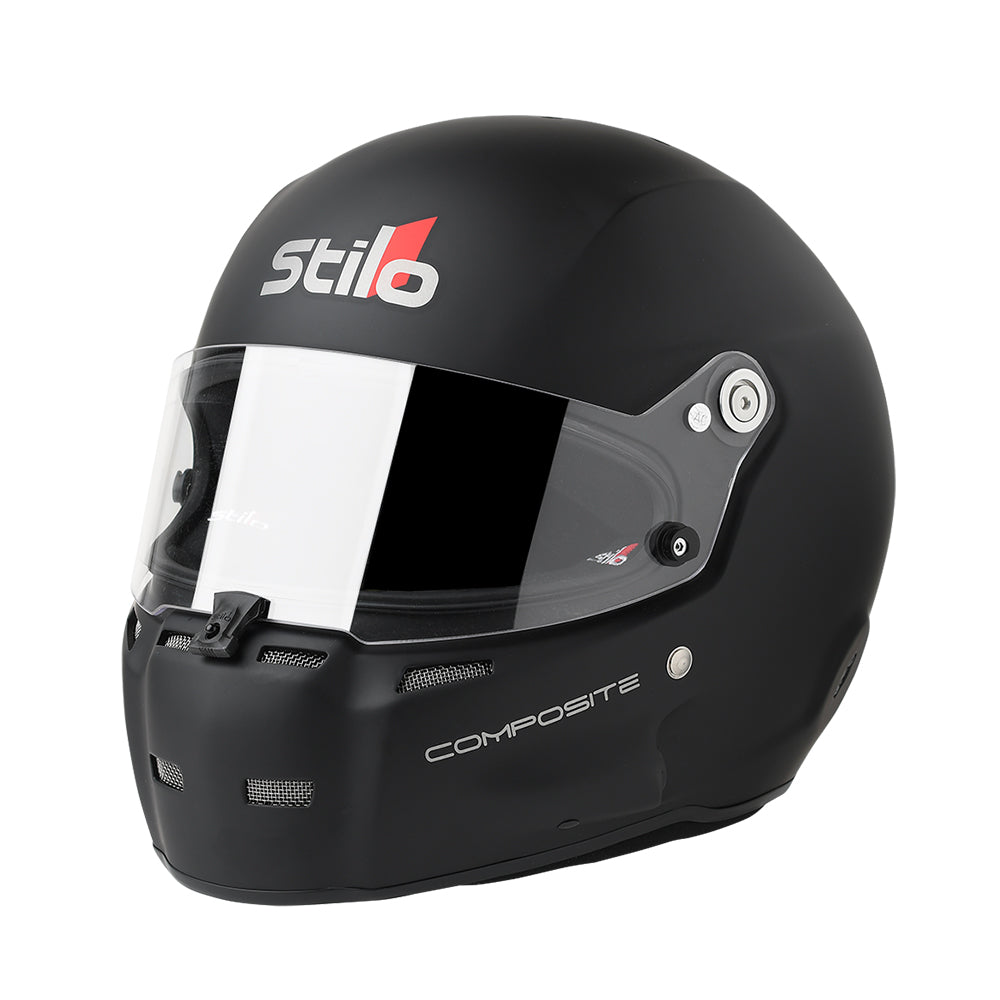 Stilo - ST5 GT Composite Helmet - Silver & Matte Black on Bleeding Tarmac