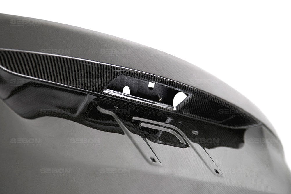 SEIBON TL16FDFO Carbon Fiber Trunk Lid - 2015-2018 Ford Focus Hatchback on Bleeding Tarmac